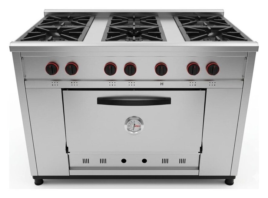 Cocina Industrial de 6 Hornallas